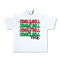 White jingle bell rock Urban Heavy Tee - MaliasSmallBusiness