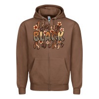 Chestnut Being black is a vibe Zipper Hoodie - Zillion Design Studio