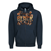 Navy Being black is a vibe Zipper Hoodie - Zillion Design Studio