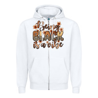White Being black is a vibe Zipper Hoodie - Zillion Design Studio