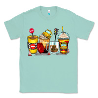 Seafoam bus driver coffee cups Classic Tee - Zillion Design Studio