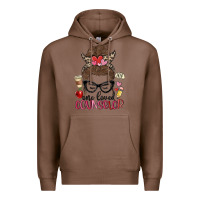 Chestnut messy bun one loved counselor Premium Hoodie - MaliasSmallBusiness