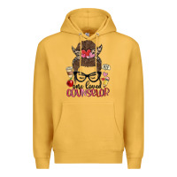 Mustard messy bun one loved counselor Premium Hoodie - MaliasSmallBusiness
