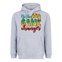 Heather Grey Be the game changer Heavyweight Hoodie - JahusDesignShop