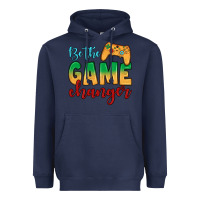Navy Be the game changer Heavyweight Hoodie - JahusDesignShop