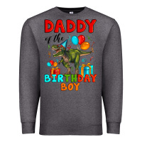 Charcoal Heather daddy of the birthday boy t rex Premium Sweatshirt - Artiststas