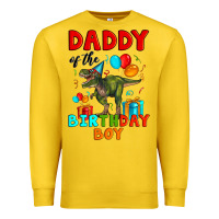 Daddy Of The Birthday Boy T Rex Premium Sweatshirt | Teevron