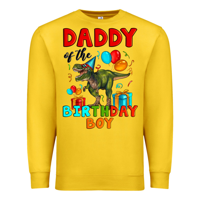 Daddy Of The Birthday Boy T Rex Premium Sweatshirt by Artiststas | Teevron