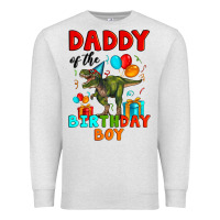 Oatmeal Heather daddy of the birthday boy t rex Premium Sweatshirt - Artiststas