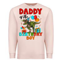 Pale Pink daddy of the birthday boy t rex Premium Sweatshirt - Artiststas