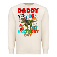 Sandshell daddy of the birthday boy t rex Premium Sweatshirt - Artiststas