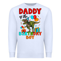 White daddy of the birthday boy t rex Premium Sweatshirt - Artiststas