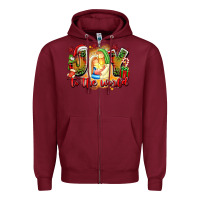 Burgundy joy to the world Zipper Hoodie - texasbilliewilder