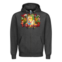 Charcoal Heather joy to the world Zipper Hoodie - texasbilliewilder