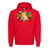 Red joy to the world Zipper Hoodie - texasbilliewilder