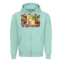 Seafoam joy to the world Zipper Hoodie - texasbilliewilder