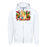White joy to the world Zipper Hoodie - texasbilliewilder
