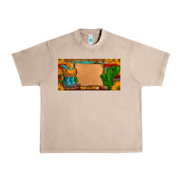 French Oak custom cowboy boots aztec sunflowers leopard license plate Urban Heavy Tee - Artiststas