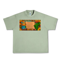 Oil Green custom cowboy boots aztec sunflowers leopard license plate Urban Heavy Tee - Artiststas