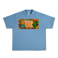 Pebble Blue custom cowboy boots aztec sunflowers leopard license plate Urban Heavy Tee - Artiststas