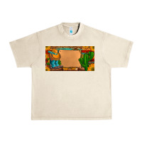 Sandshell custom cowboy boots aztec sunflowers leopard license plate Urban Heavy Tee - Artiststas