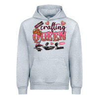 Heather Grey crafting queen Urban Hoodie - NancyCooperArtShop