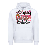 White crafting queen Urban Hoodie - NancyCooperArtShop