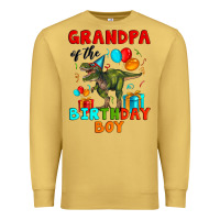 Antique Gold grandpa of the birthday boy t rex Premium Sweatshirt - Artiststas