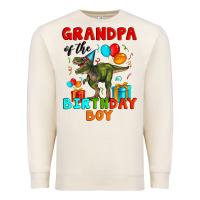 Sandshell grandpa of the birthday boy t rex Premium Sweatshirt - Artiststas