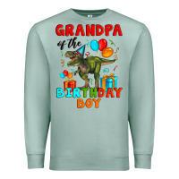 Seafoam grandpa of the birthday boy t rex Premium Sweatshirt - Artiststas
