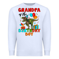 White grandpa of the birthday boy t rex Premium Sweatshirt - Artiststas