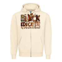 Sandshell Black educator by popular demand Zipper Hoodie - Zillion Design Studio