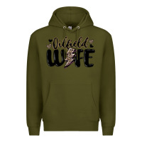 Army Green oilfield wife Premium Hoodie - MaliasSmallBusiness