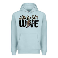 Blue Mist oilfield wife Premium Hoodie - MaliasSmallBusiness