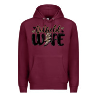 Burgundy oilfield wife Premium Hoodie - MaliasSmallBusiness