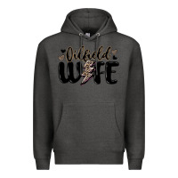 Charcoal Heather oilfield wife Premium Hoodie - MaliasSmallBusiness