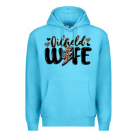 Ocean Blue oilfield wife Premium Hoodie - MaliasSmallBusiness