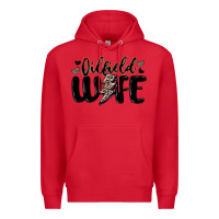 Red oilfield wife Premium Hoodie - MaliasSmallBusiness
