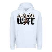 White oilfield wife Premium Hoodie - MaliasSmallBusiness