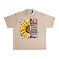 French Oak she is strong fearless warm loving mom Urban Heavy Tee - MaliasSmallBusiness