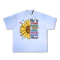 Grape Ice she is strong fearless warm loving mom Urban Heavy Tee - MaliasSmallBusiness