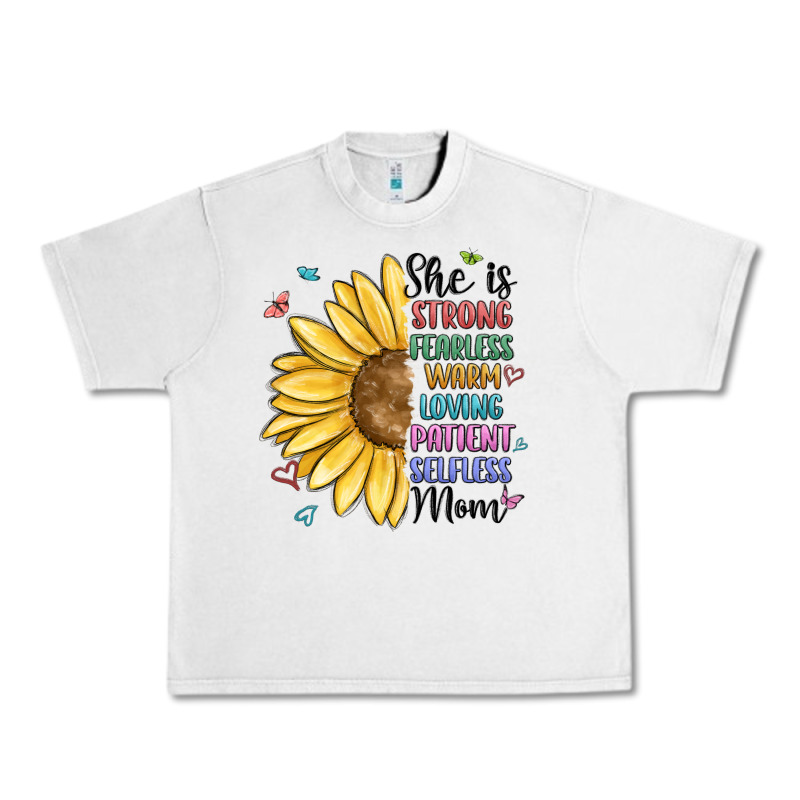 She Is Strong Fearless Warm Loving Mom Urban Heavy Tee by MaliasSmallBusiness | Teevron
