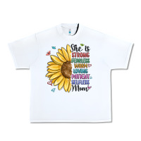 White she is strong fearless warm loving mom Urban Heavy Tee - MaliasSmallBusiness