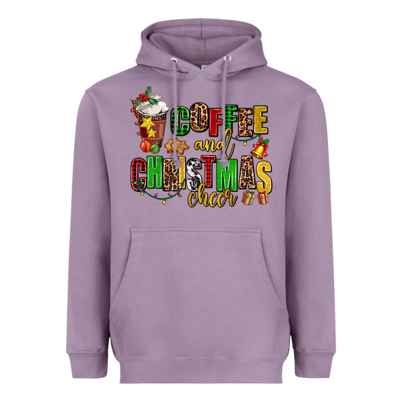 Coffee And Christmas Cheer Heavyweight Hoodie by AdoDesignShop | Teevron