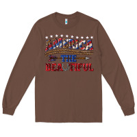 Chestnut America the beautiful Long Sleeve Tee - texasbilliewilder
