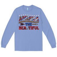 Colony Blue America the beautiful Long Sleeve Tee - texasbilliewilder
