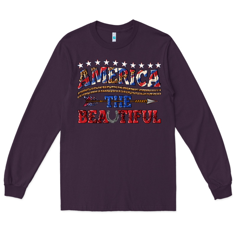 America The Beautiful Long Sleeve Tee by texasbilliewilder | Teevron