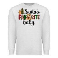 Oatmeal Heather santa's favorite baby Premium Sweatshirt - AdoDesignShop