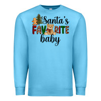 Ocean Blue santa's favorite baby Premium Sweatshirt - AdoDesignShop