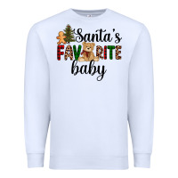 White santa's favorite baby Premium Sweatshirt - AdoDesignShop